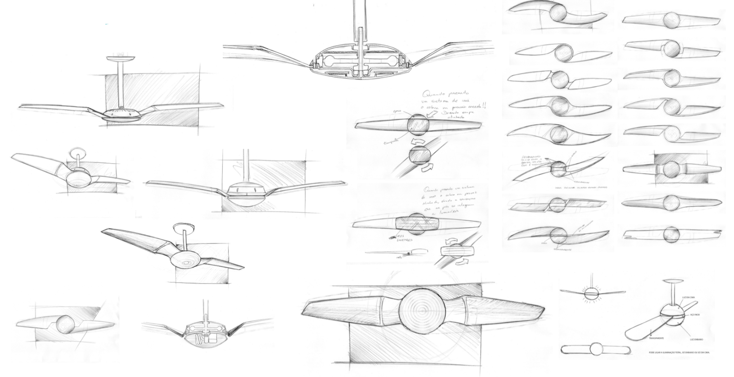 IC AIR — hand sketches and ideation process